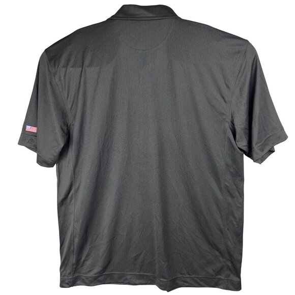 Cutter&Buck Mens Polo Shirt XL Black Sc2 Logo CB DryTec Embroidered Golf Casual - Picture 2 of 8